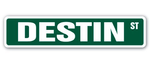 DESTIN Street Sign Childrens Name Room Sign | Indoor/Outdoor | 24