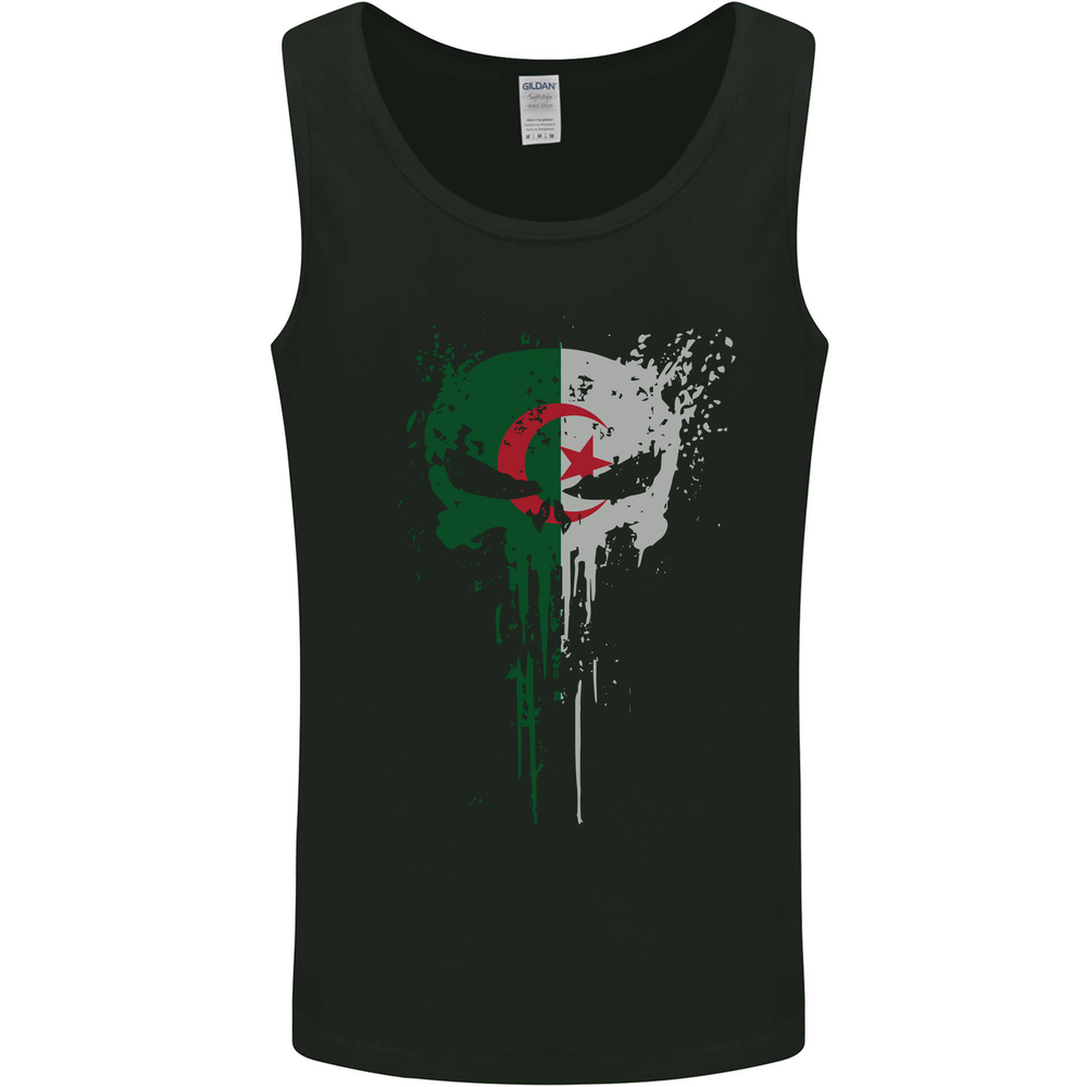 Algeria Skull Gym Training Bodybuilding Mens Vest Tank Top