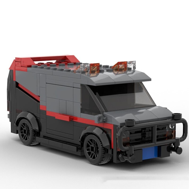MOC LEGO 1983 GMC Vandura Cargo Van Speed Champions Style Building Kit Ideal Gift for Car Fans