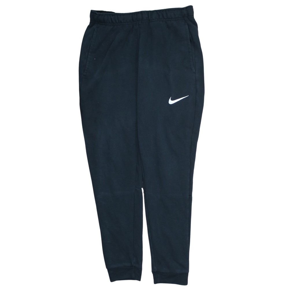 Nike Mens Joggers Black Dri Fit Tapered Leg Elastic Waist Gym Training Pants M