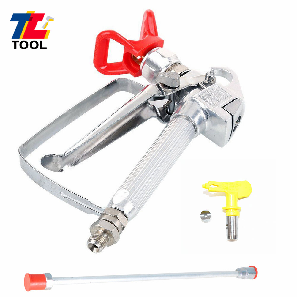 3600PSI Airless Paint Spray Gun &30cm Universal Airless Paint Extension Pole Rod