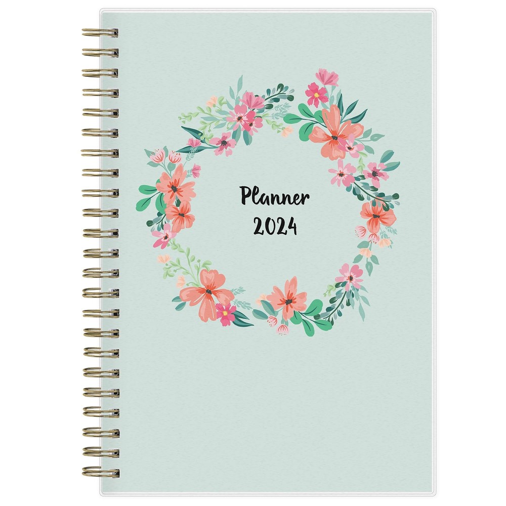 Blue Sky 2024 Weekly and Monthly Planner January - December 5