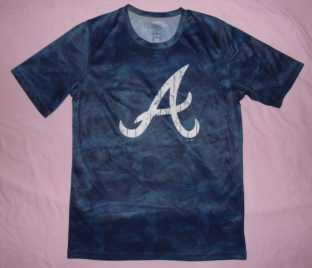 Atlanta Braves MLB Mens Blue Baseball Jersey Size 18-20 Years Gen2