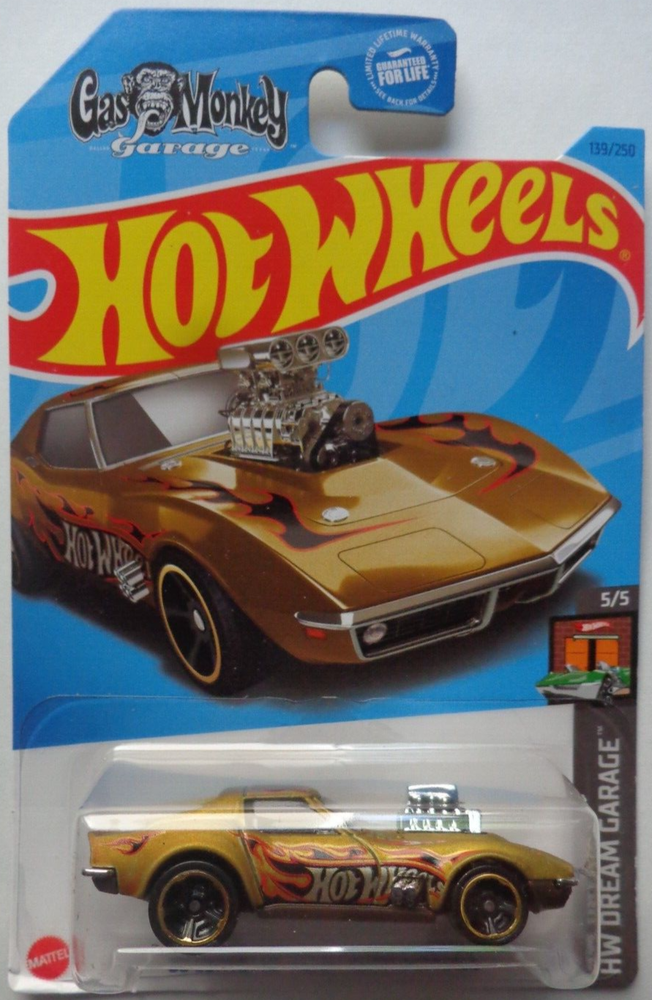 2023 Hot Wheels HW DREAM GARAGE 5/5 '68 Corvette GAS MONKEY GARAGE 139/250