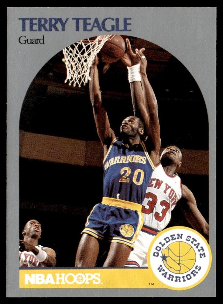 1990-91 Hoops Terry Teagle Golden State Warriors #120
