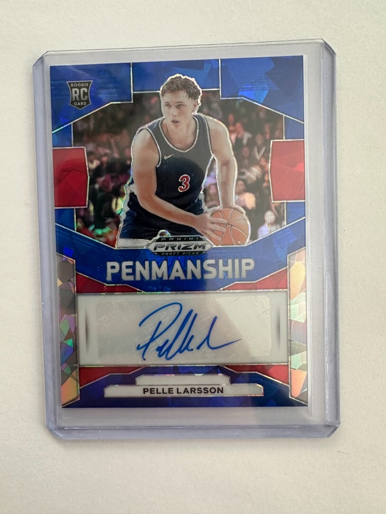 2024 Panini Prizm Draft - Blue Ice Prizm Auto #P-PLS Pelle Larsson 49/75