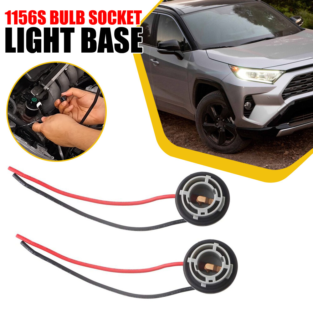1156S LED Bulb Pigtail Socket Holder with Female Base for Wired Lights