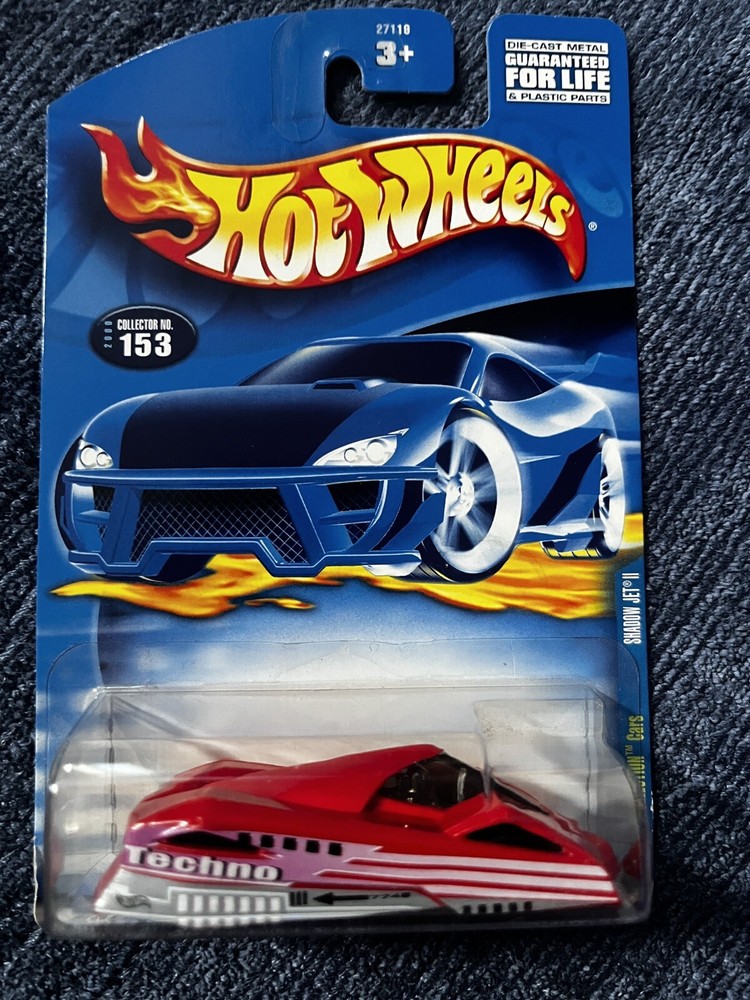 Hot Wheels Virtual Collection Cars Shadow Jet II 2 2000 #153 #27119 Red