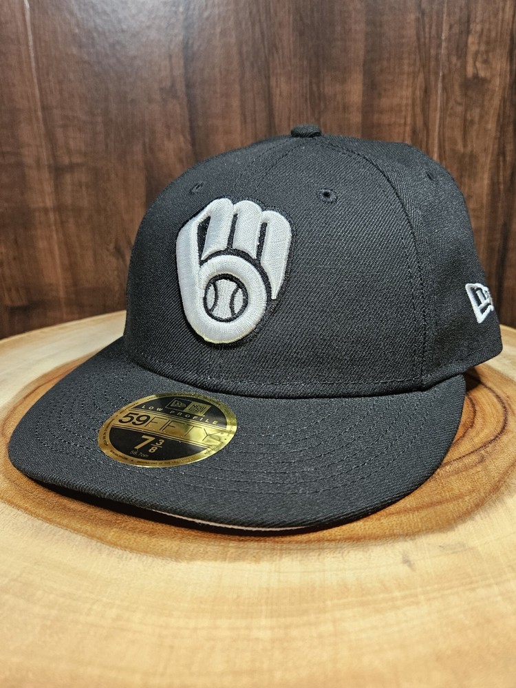 Milwaukee Brewers New Era 59Fifty Fitted Hat Cap Size 7 3/8 MLB Baseball