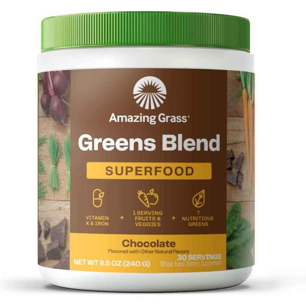 Amazing Grass Super Greens Powder Smoothie Mix with Organic Ingredients
