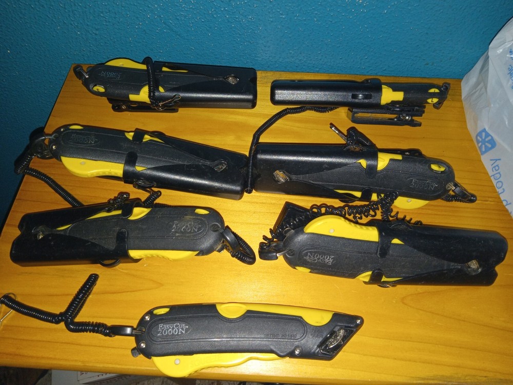 box cutter knife Easy Cut 2000n Lot Of 7 And Lot Of 6 Crew Safe