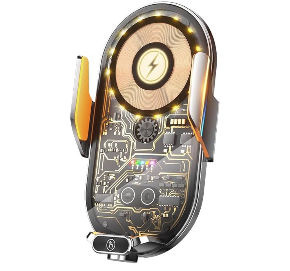 Magnetic Car Phone Holder with Wireless Charging Fast USB Port for SUV