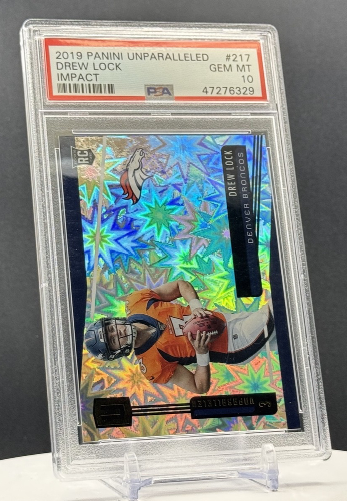 2019 Panini Unparalleled - Rookie Drew Lock #217 Impact /75 (RC)