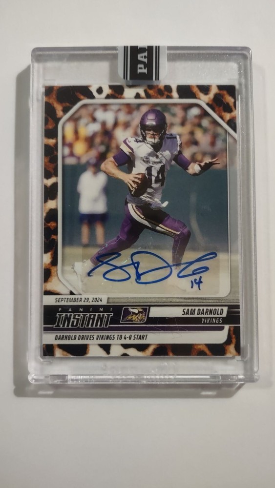 SAM DARNOLD Autograph Panini Instant Jaguar 6 /10 Minnesota Vikings