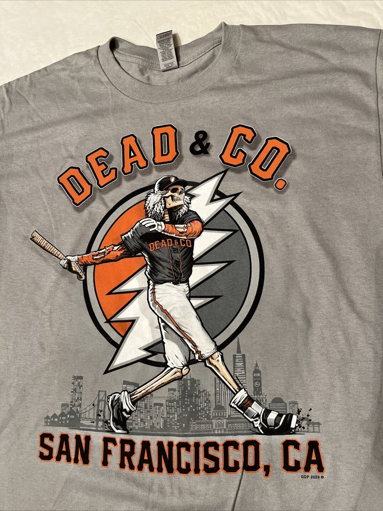 2023 Dead & Company final tour shirt San Francisco Giants Oracle Park concert
