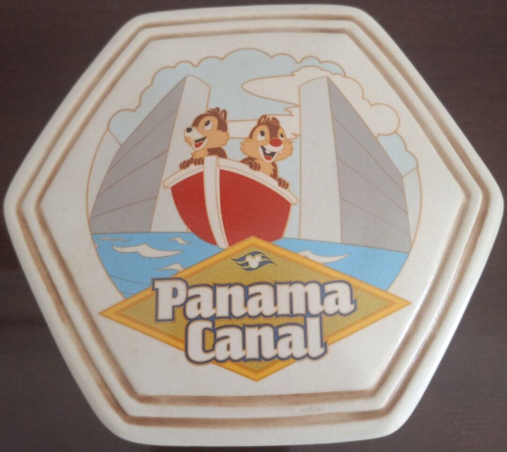 Disney Cruise Lines 2008 Chip and Dale Panama Canal Trinket Box Magic Ship