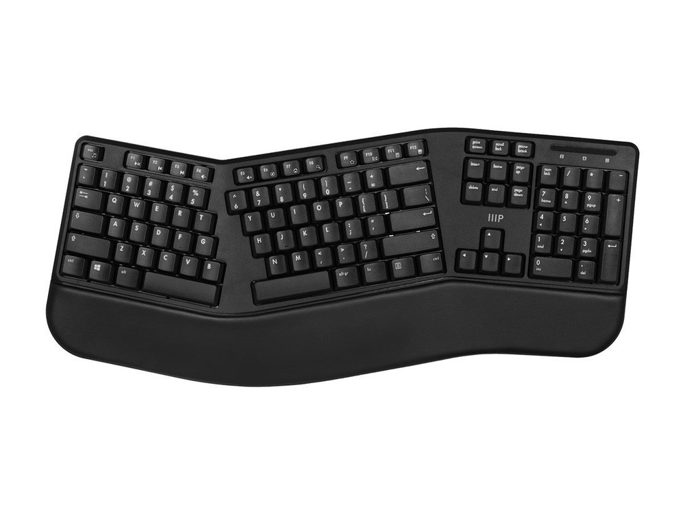 Monoprice Ergonomic Wireless Split 105-Key Keyboard 2.4GHz Wireless