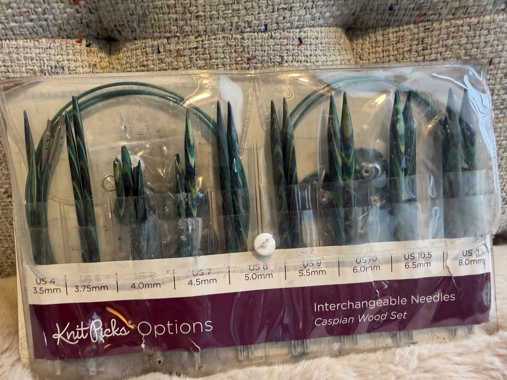 Knit Picks Options Wood Interchangeable Knitting Needle Set - US 4-11 - READ
