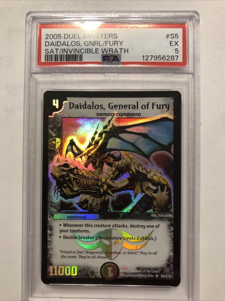 2005 Duel masters DM-06 Daidalos General Of Fury S5 PSA 5 EX  WOTC foil Vintage