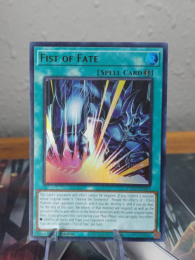 Fist of Fate EGO1-EN003 Ultra Rare 1st Edition YuGiOh NM