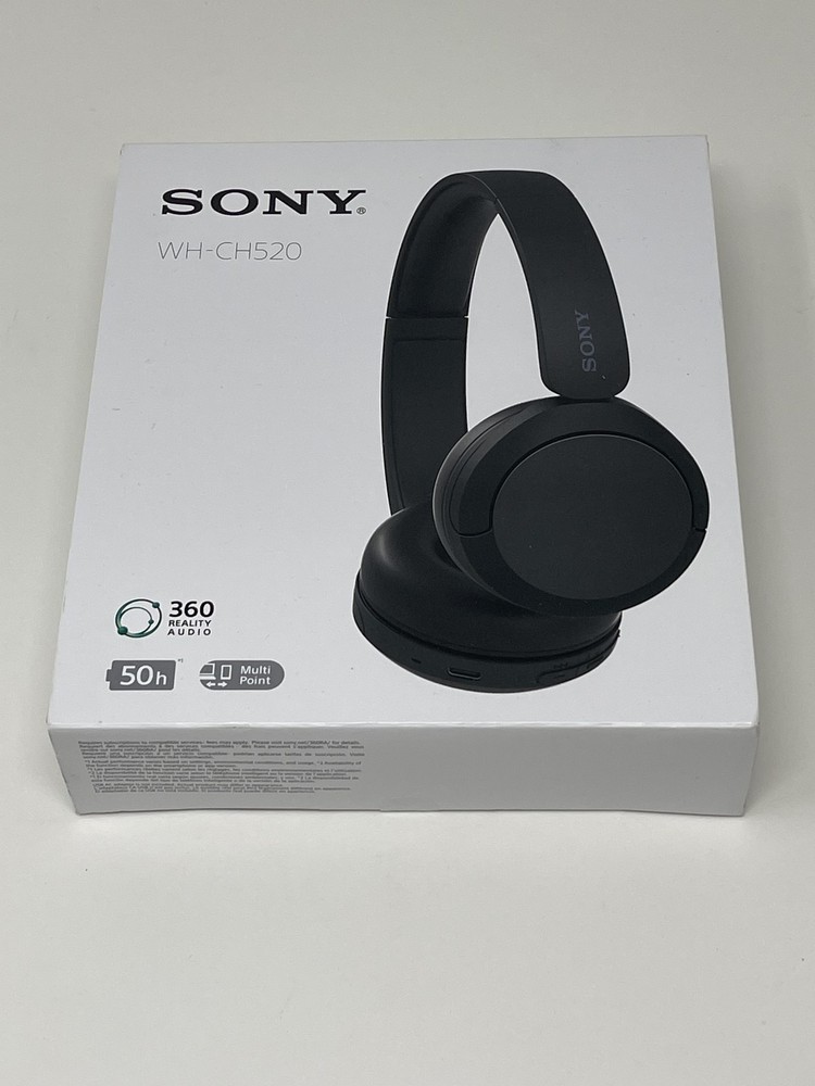 Sony WH-CH520 Wireless On-Ear Headphones Black Brand New Sealed
