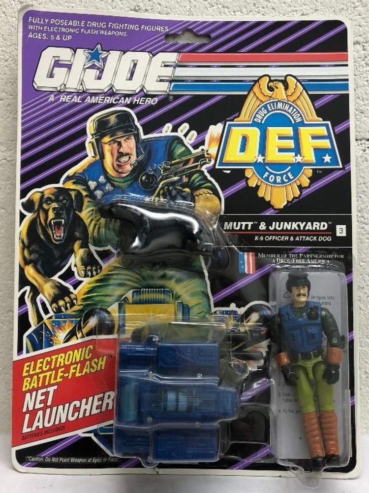 G.I. Joe DEF D.E.F. Mutt Junkyard K-9 Officer Attack Dog Drug Force Electronic