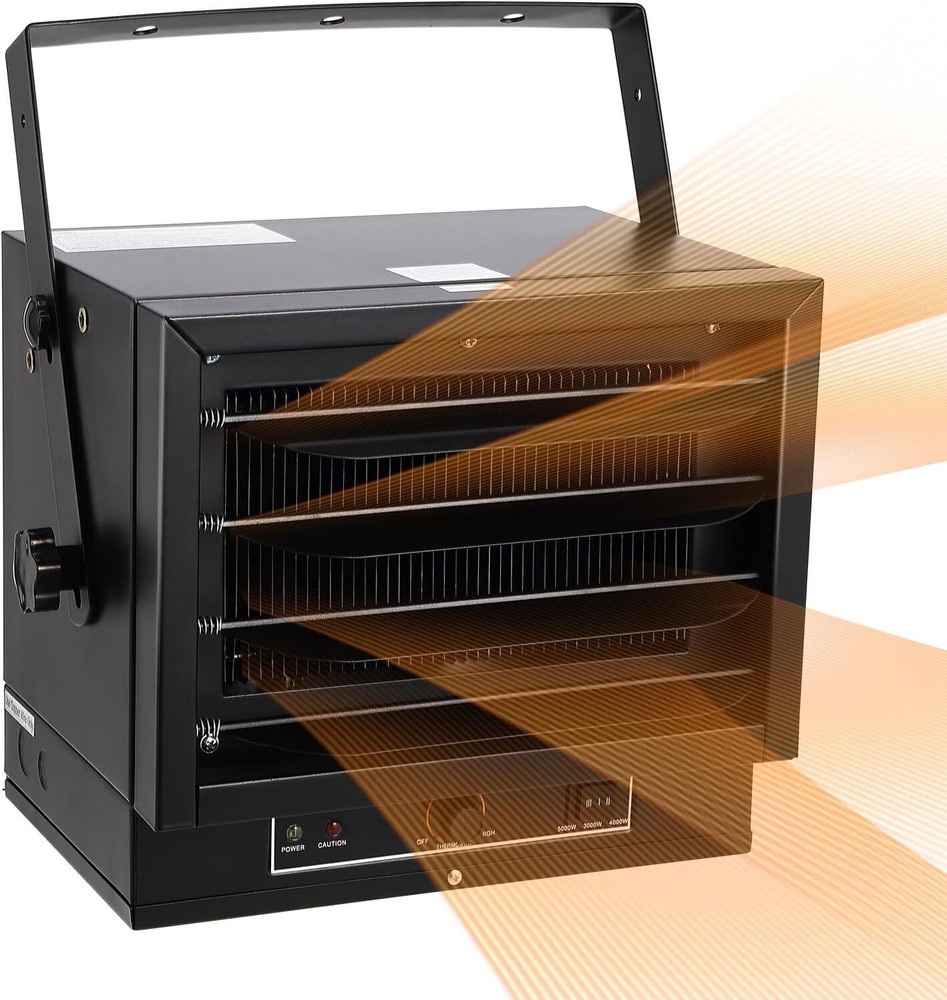 Electric Garage Heater 5000W Hard Wired Ceiling Mount Space Heater Workshop NEW