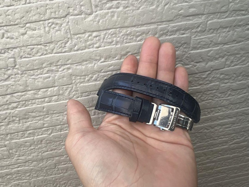 Orient Star Navy Leather Strap