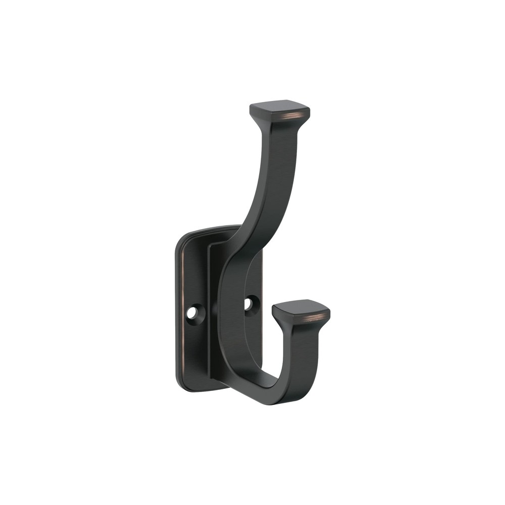 H37007ORB | Alder Double Prong Decorative Wall Hook | Oil Rubbed Bronze Hook ...