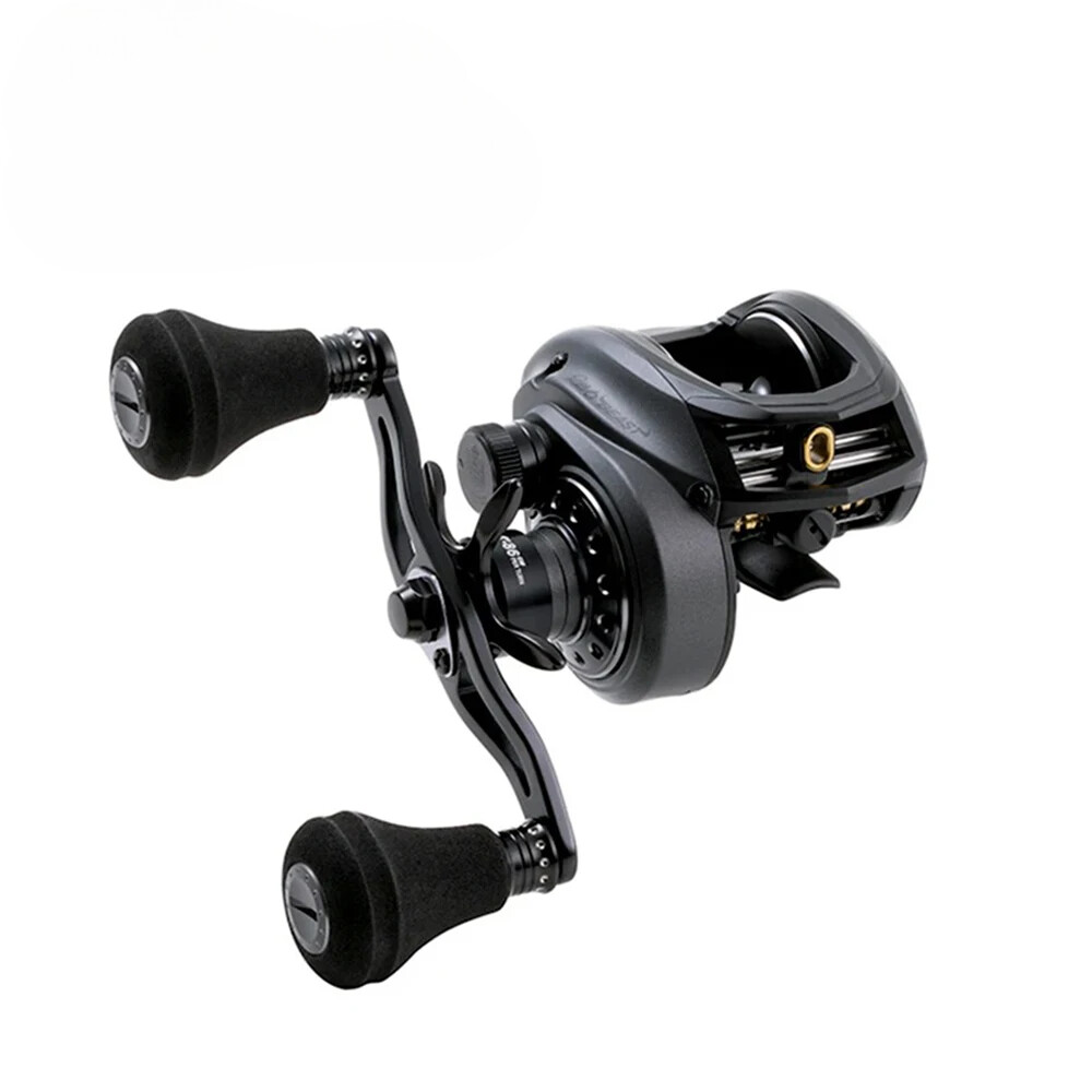 Fishing Reel Dual Break System Carbon Fiber Low Profile Saltwater Fishing Tackle