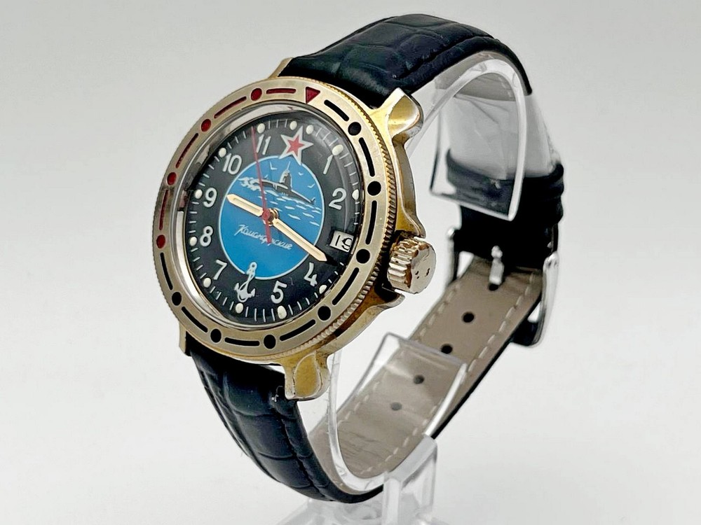 WOSTOK 2414 Komandirskie Vintage Wristwatch Vostok Post-USSR Serviced Watch