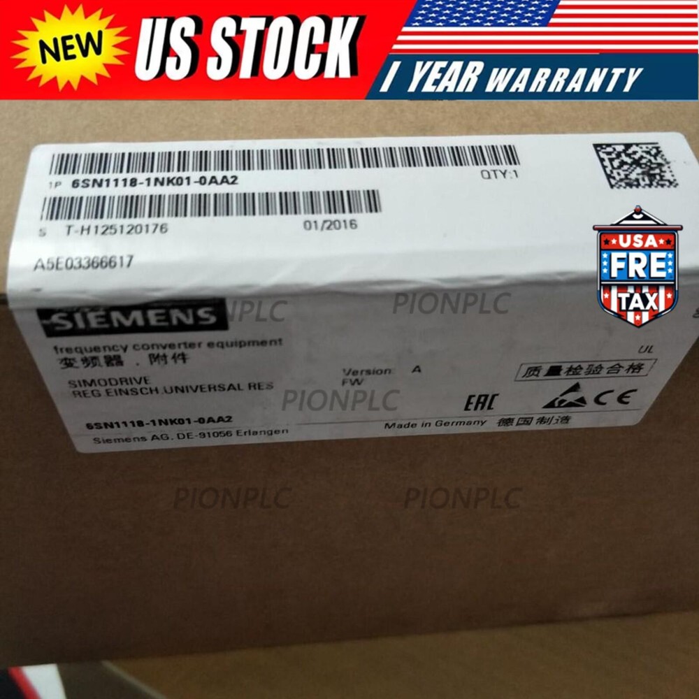 New Siemens 6SN1118-1NK01-0AA2 SIMODRIVE 611 6SN1 118-1NK01-0AA2