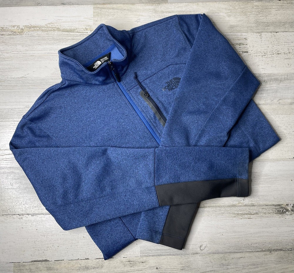 The North Face Pullover Sweater Jacket 1/4 Zip Fleece Lined Blue Men’s Size: S