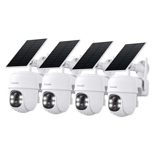 2K Outdoor Security Camera with Solar/Battery Power and 2.4G WiFi Connectivity