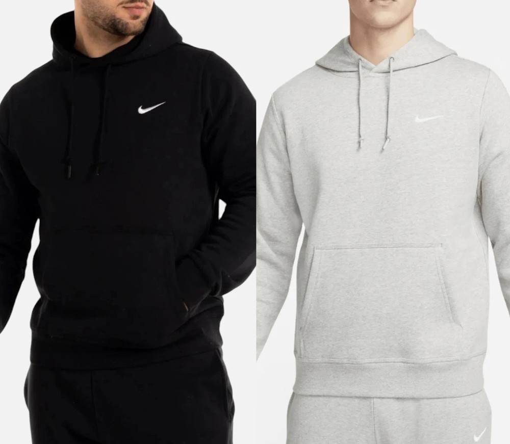 NIKE Mens Solo Swoosh Fleece Hoodie Pullover Casual Pullover Hooded Joggers SML