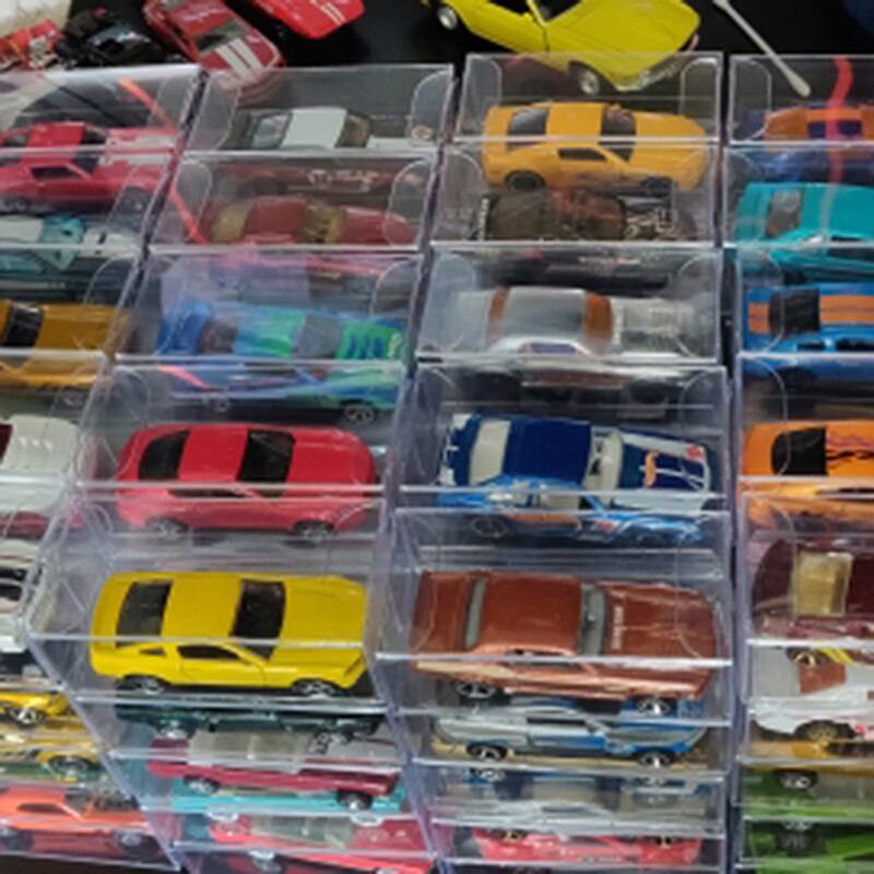10-100PCS Clear Display Case Box Dustproof Model Toy Car Action Figures Showcase
