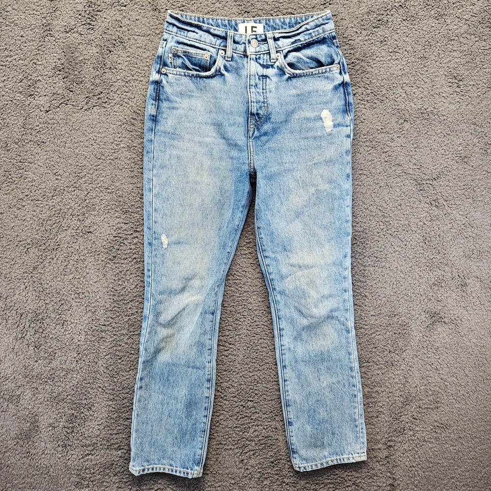 Women's Blue High-Rise Slim Straight Jeans Size 25 - Lovers & Friends