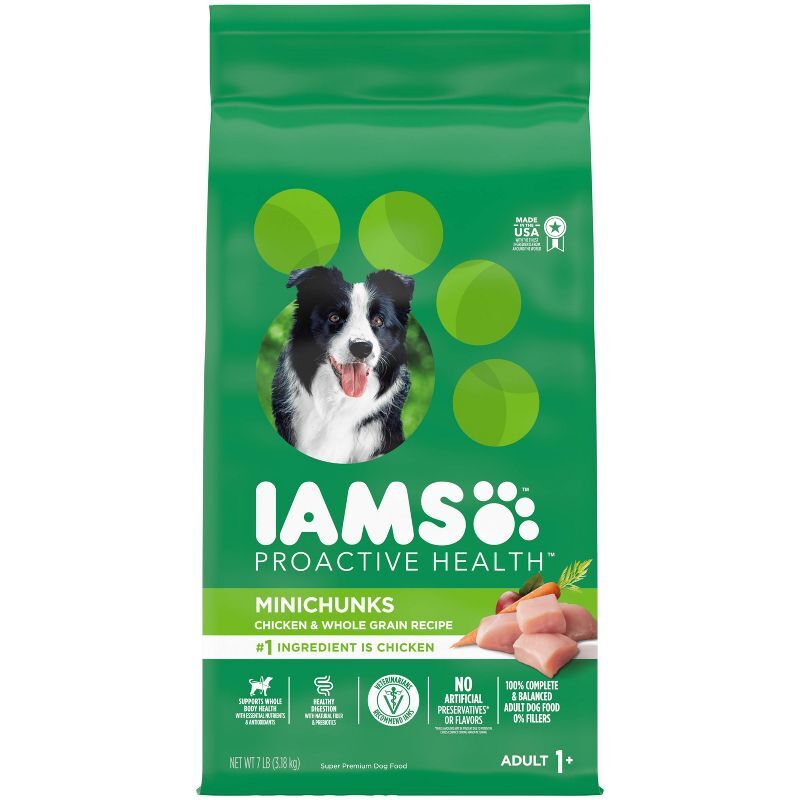 IAMS Proactive Health Minichunks Chicken Whole Grains Recipe Adult Dry Dog Food