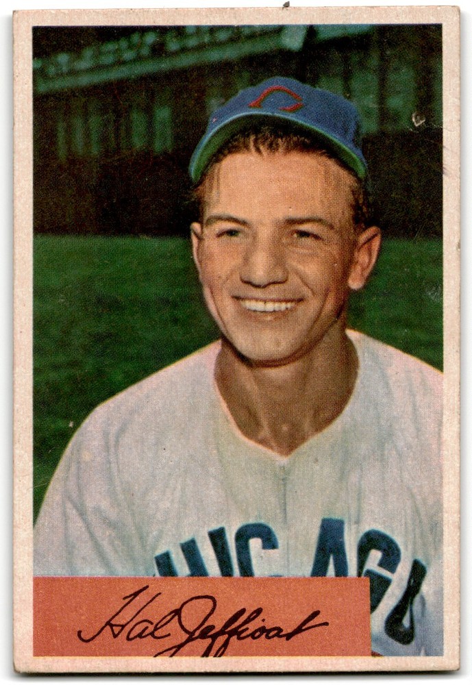 1954 Bowman Hal Jeffcoat Chicago Cubs #205 Poor Condition Set Break