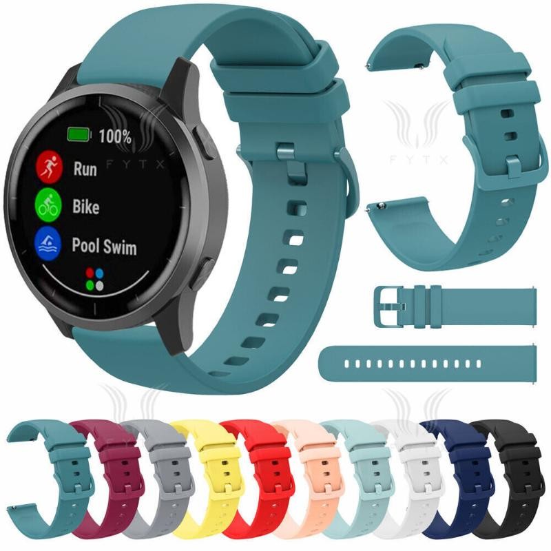 Soft Silicone Band for Garmin Vivoactive 5 4 3 & Venu 3 2 Forerunner 265