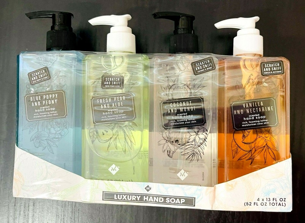 MEMBERS MARK LUXURY HAND SOAP FRAGRANCES Variety Pack 13 fl. oz., 4pk New-image