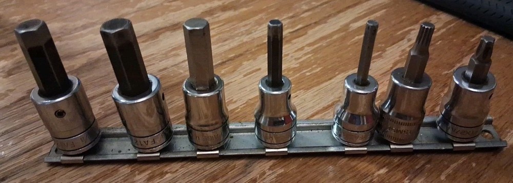 Snap-On 7 Piece 3/8” Drive Hex/Allen Socket Driver Set