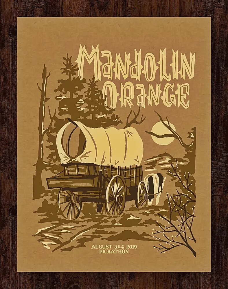Mandolin Orange Concert Poster Pickathon Festival August 2019 Gig AP Tour Print
