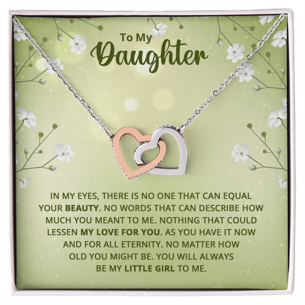 Daughter Interlocking Hearts Necklace