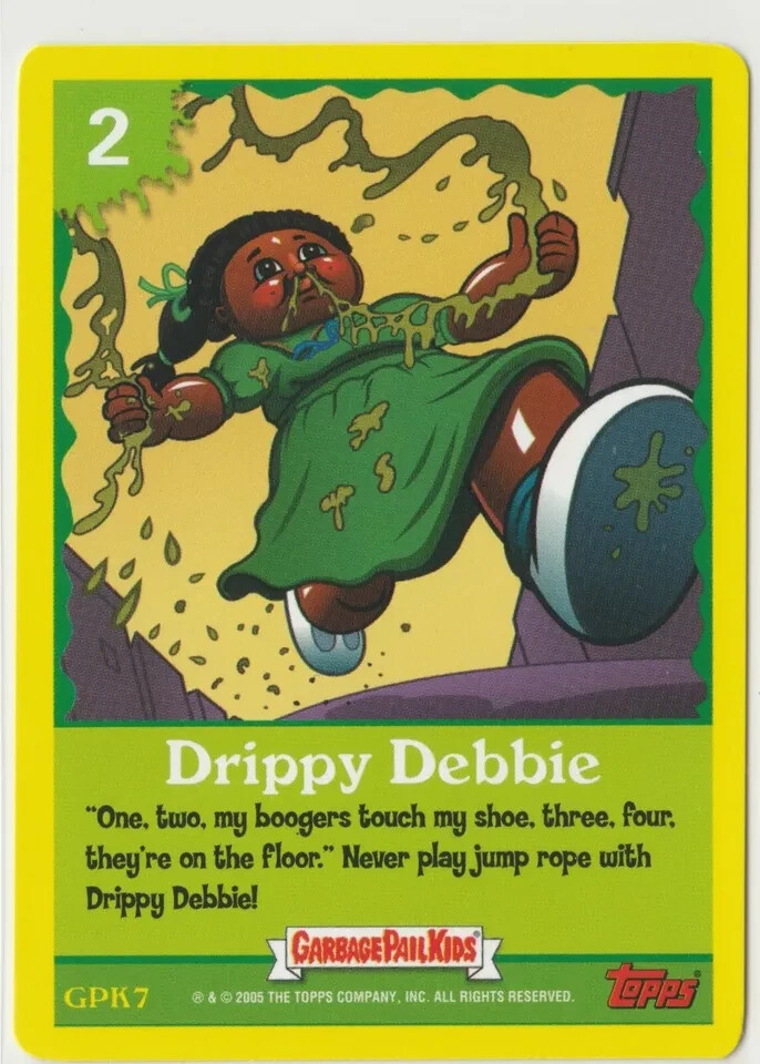 Drippy Debbie Garbage Pail Kids GPK 2005 ANS4 Game Cards
