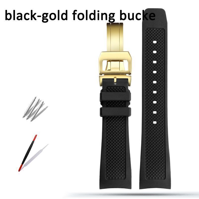 Silicone Fit For IWC Portuguese Series IW390206 IW390213 IW390507 Watch Strap