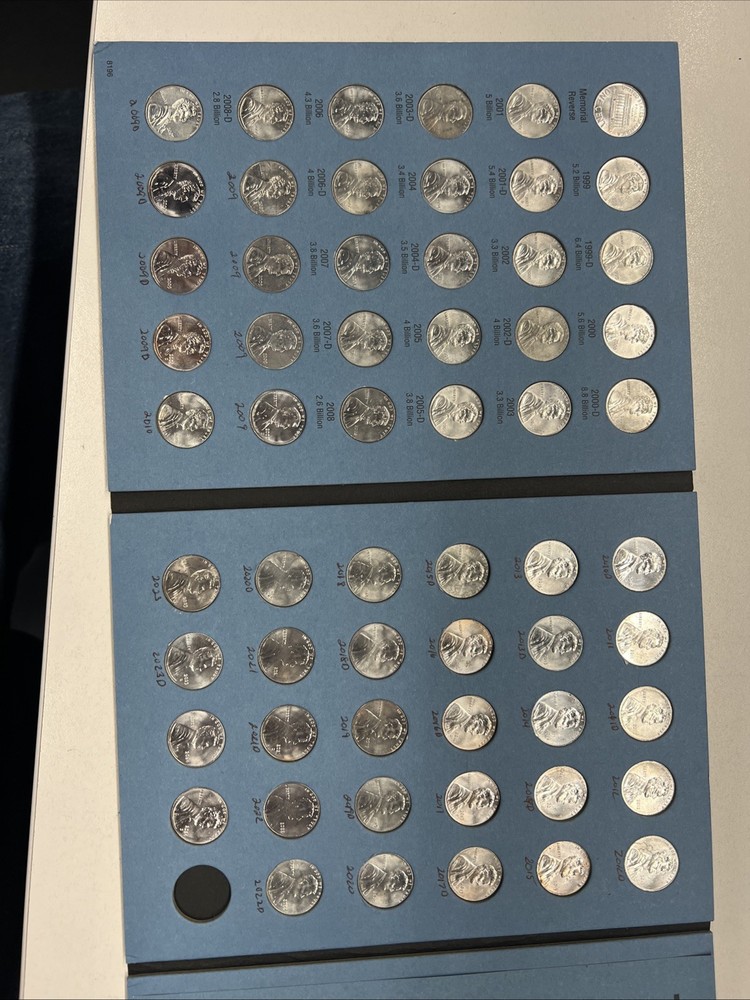 1999-2024 Silver Colored Pennies Complete Collection Check Photos