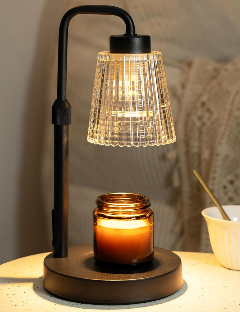 Dimmable Candle Warmer Lamp with Timer Adjustable Height for Housewarming Gifts