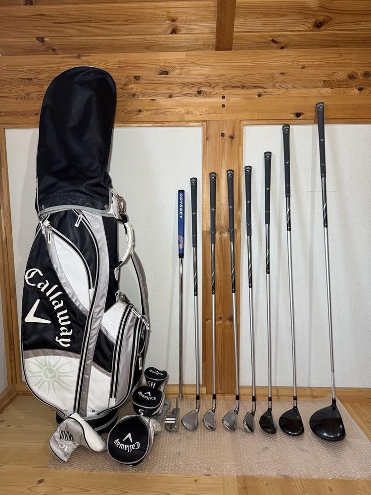 Callaway Solaire Gems Golf Club Set Women LH 8 Clubs with Odyssey Putter