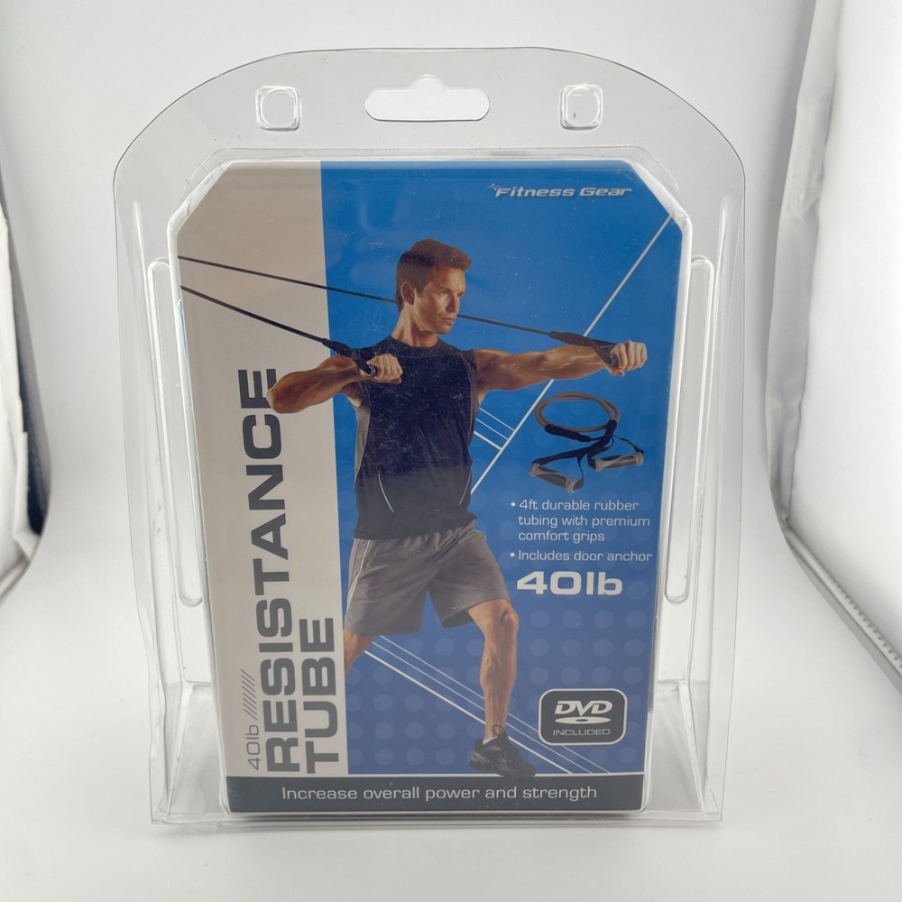 Fitness Gear 40lb Resistance Tube W/ DVD